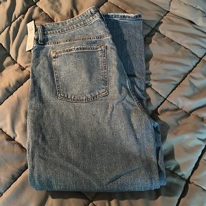 Abercrombie Curve Love High Rise Mom Jeans sz 33